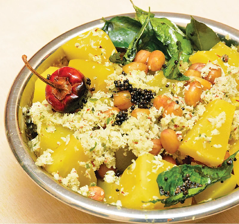 பப்பாளிக்காய் வேர்க்கடலை பால் கூட்டு