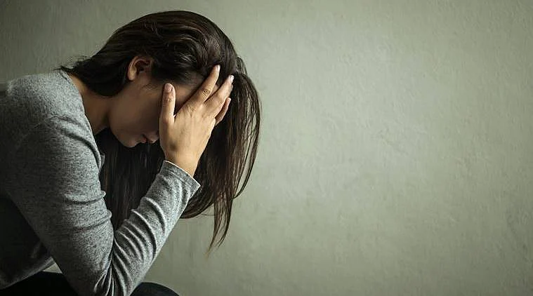 Depressed woman