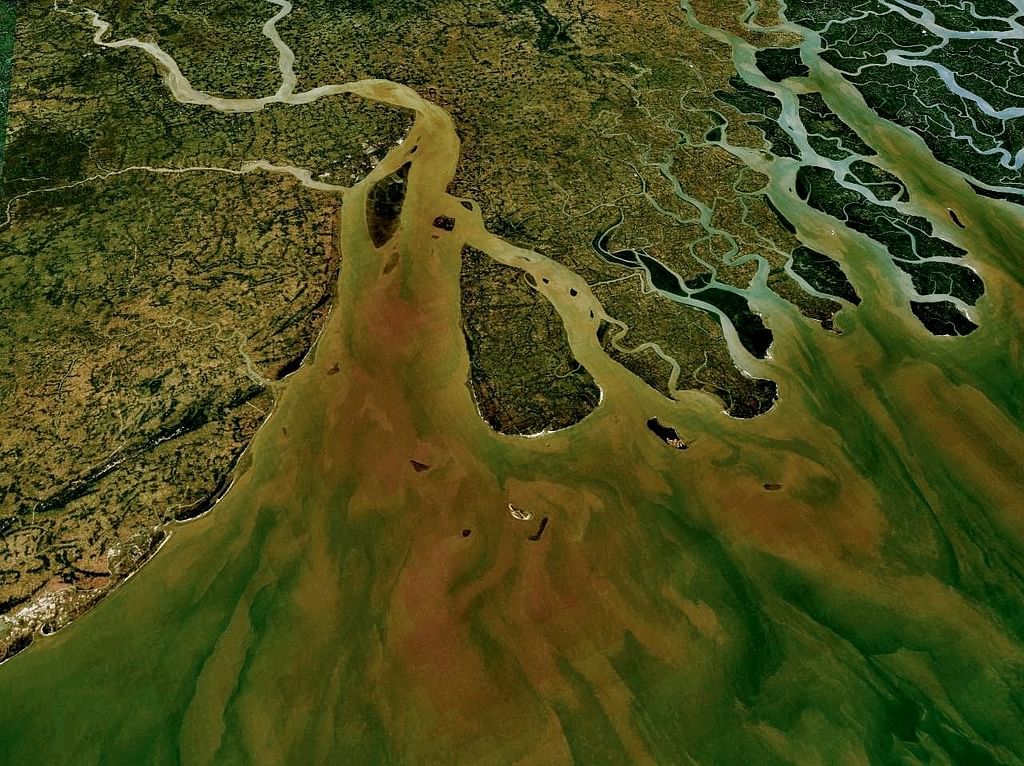 River Ganga, Ariel View