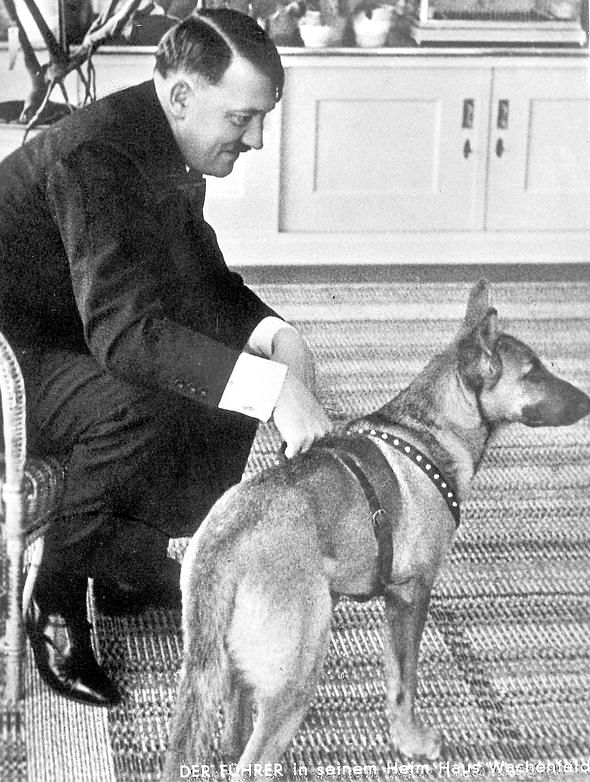 Hitler with Blondi