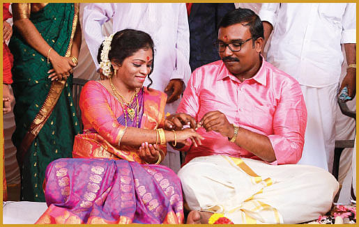 ஸ்ரீஜித் - அஞ்சனா ஜோடி.
