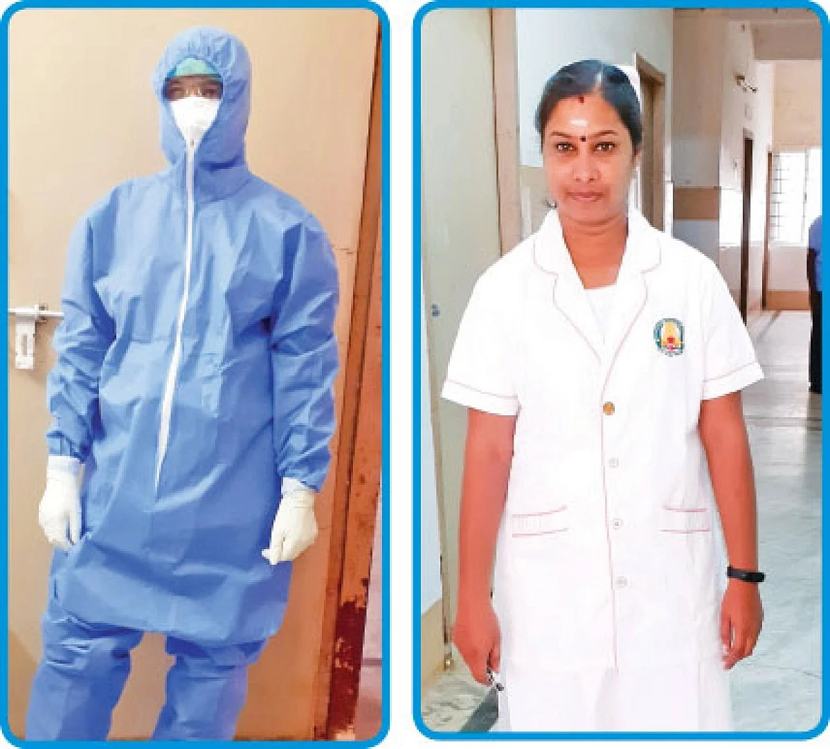 கலைச்செல்வி கவச உடையில், கலைச்செல்வி