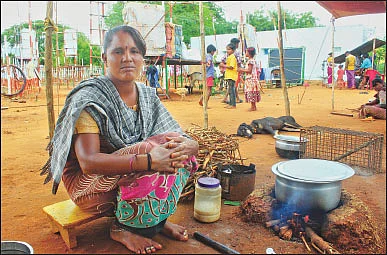 சர்க்கஸ் வீரர்கள், ஆனால் சாப்பாடு கிடைப்பதே சாகசம்!