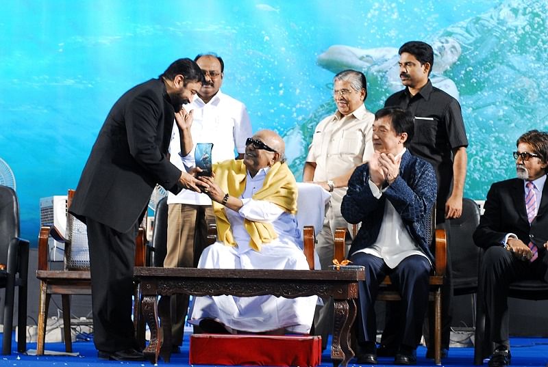 karunanidhi, Jackie Chan, Amitabh Bachchan and Kamal Haasan