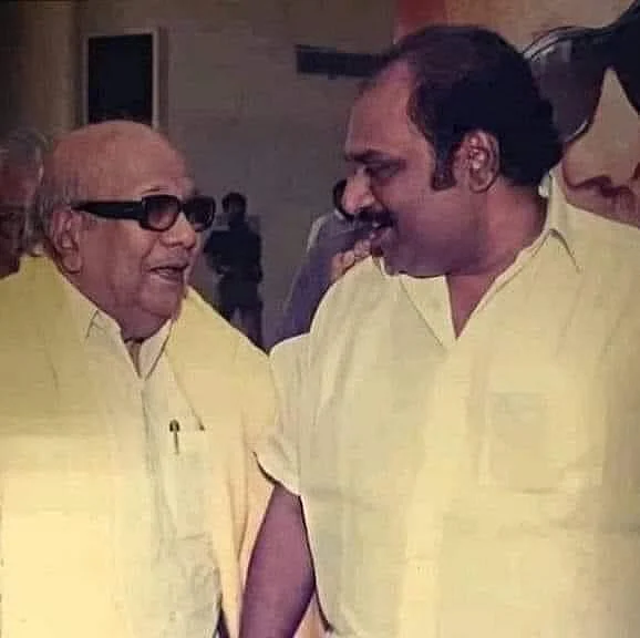 கருணாநிதியுடன் ஜெ.அன்பழகன்