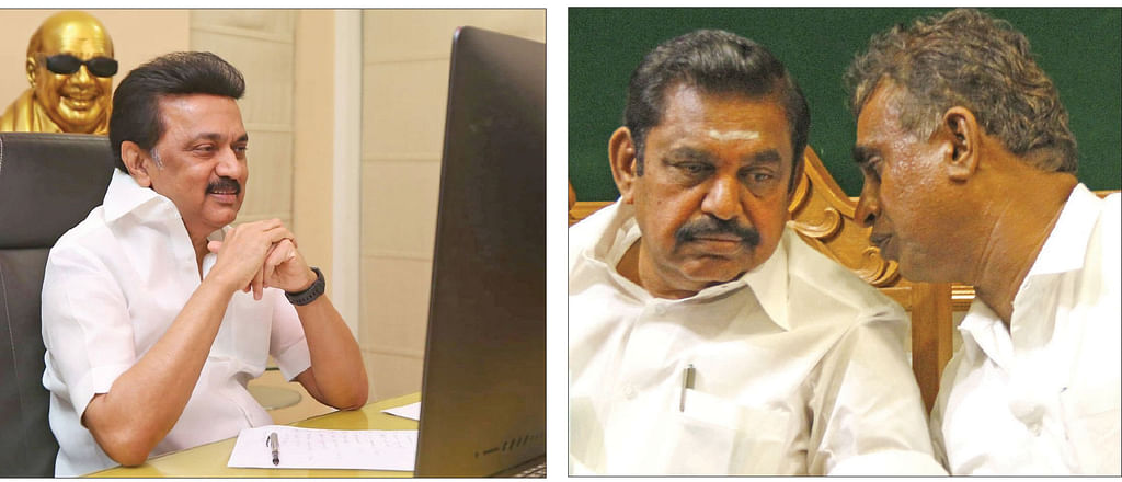 ஸ்டாலின் - எடப்பாடி பழனிசாமி - வேலுமணி