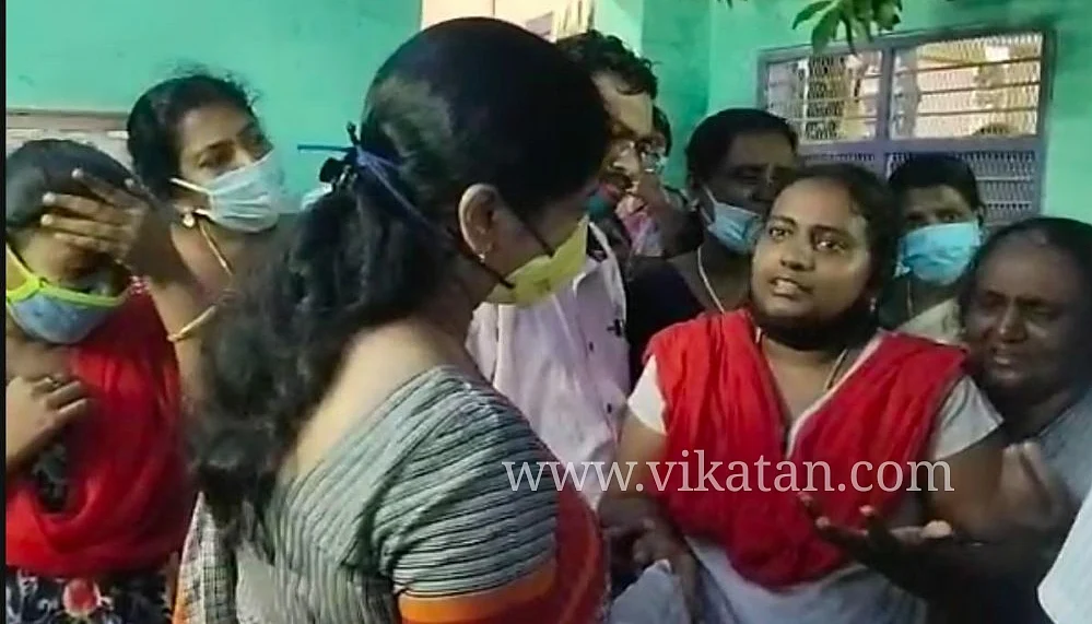 ஆறுதல் கூறிய கனிமொழி
