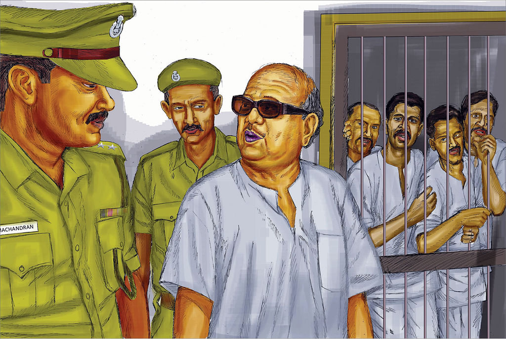 ஜெயில்... மதில்... திகில்! - 29 - கைதி உடையில் கருணாநிதி!