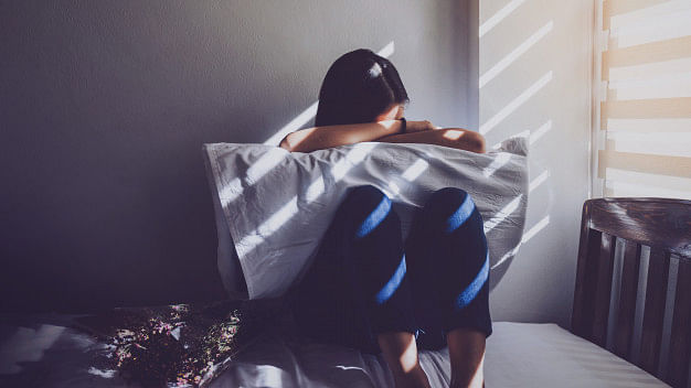 A sad woman