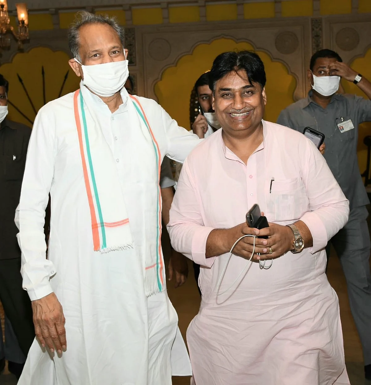 Ashok gehlot with Govind Singh Dotasara