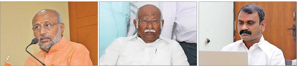 சி.பி.ராதாகிருஷ்ணன் - அன்வர் ராஜா - முருகன்