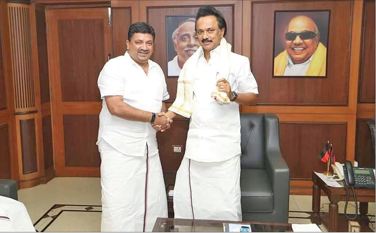 ஸ்டாலினுடன் பழனிவேல் தியாகராஜன்