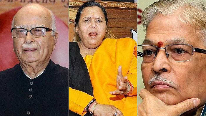 அத்வானி, உமாபாரதி, முரளி மனோகர் ஜோஷி