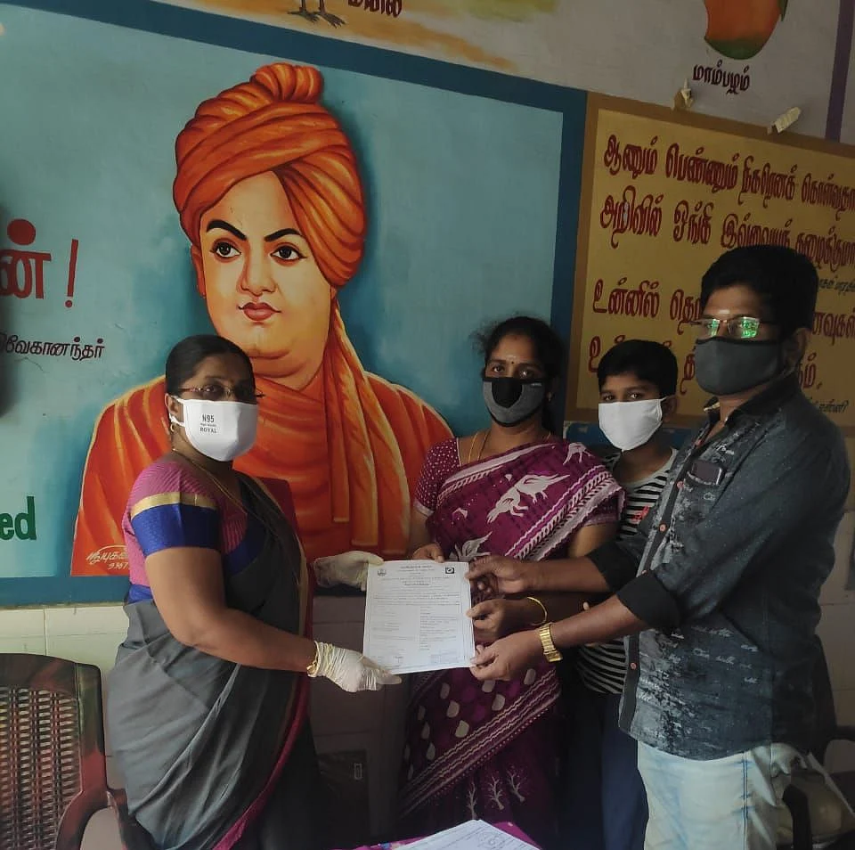 மகன் அட்மிஷனின் போது கார்த்திகேயன்
