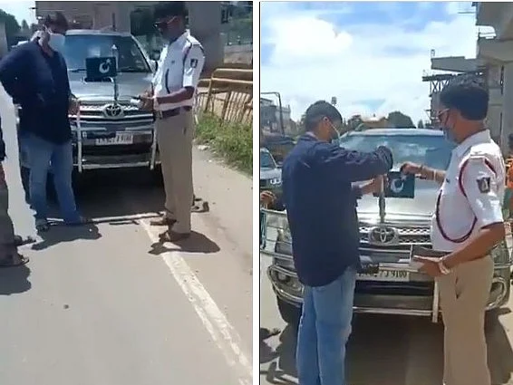 `பாகிஸ்தான் கொடியா... முஸ்லிம் லீக் கட்சிக் கொடியா?’ - கர்நாடக போலீஸின் வைரல் வீடியோ