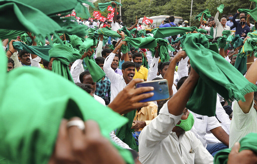 Indian farmers protest