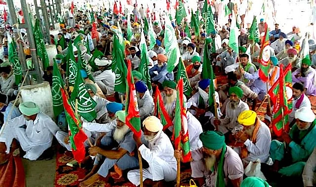 புதிய வேளாண்மை மசோதாவுக்கு எதிரான விவசாயிகள் போராட்டம்