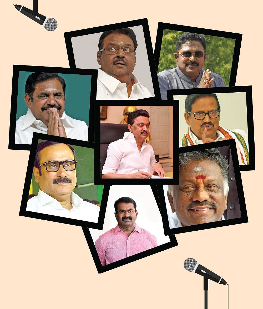 “வாக்காளப் பெருமக்களே...” - வேஷம்கட்டும் தலைவர்கள்!