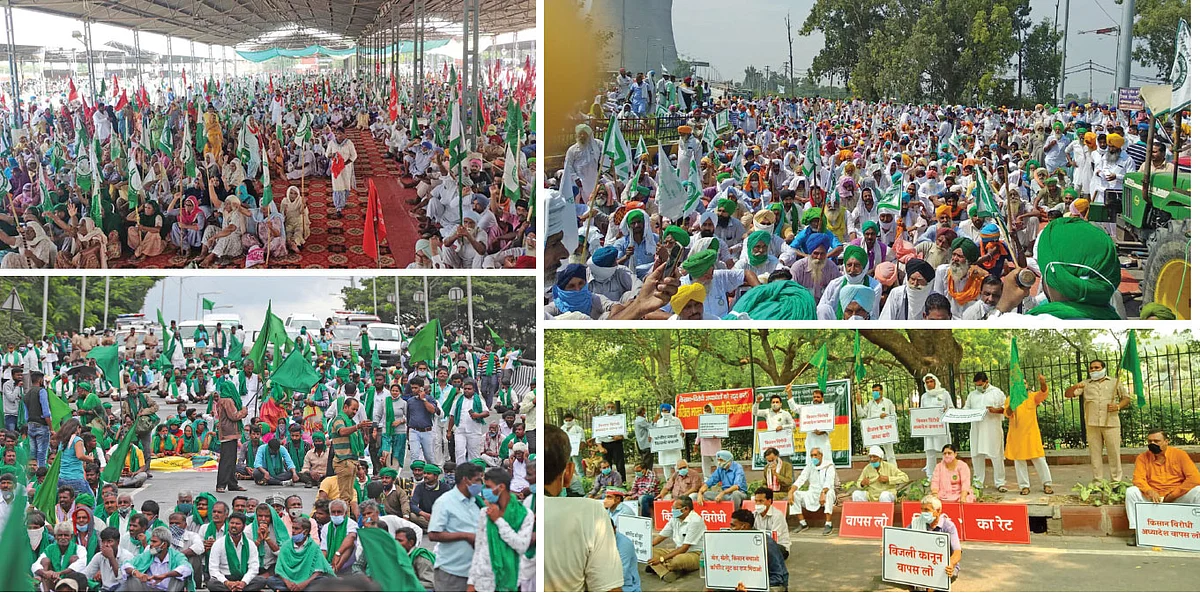 வேளாண் சட்டங்களுக்கு எதிராக நடைபெற்ற விவசாயிகளின் போராட்டங்கள்