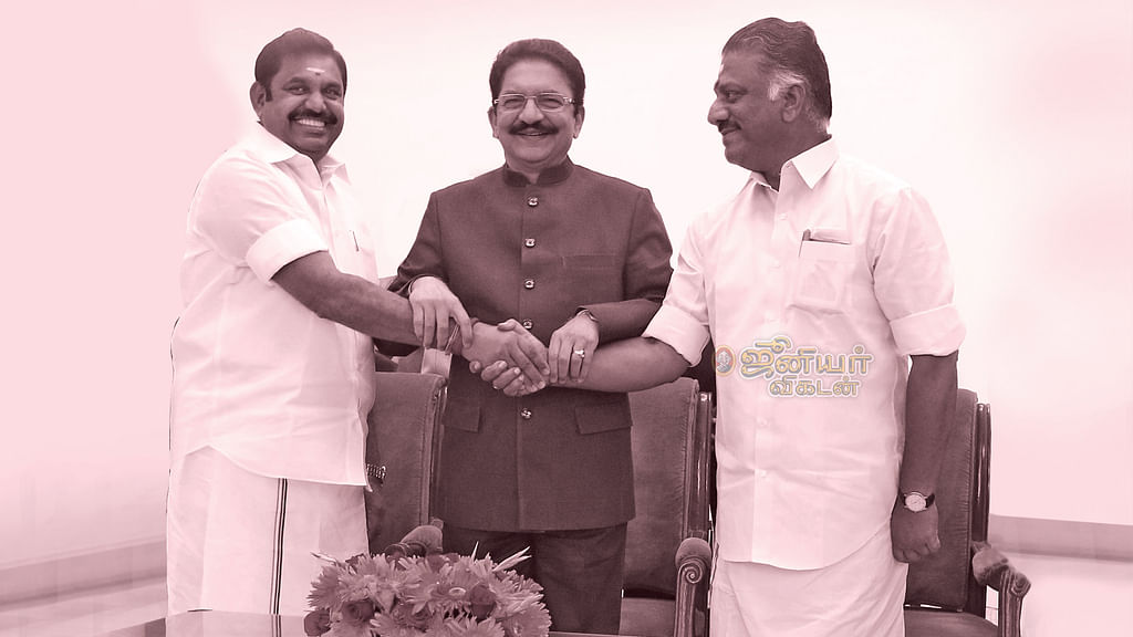 பன்னீர்செல்வம், வித்யாசாகர் ராவ், எடப்பாடி பழனிசாமி