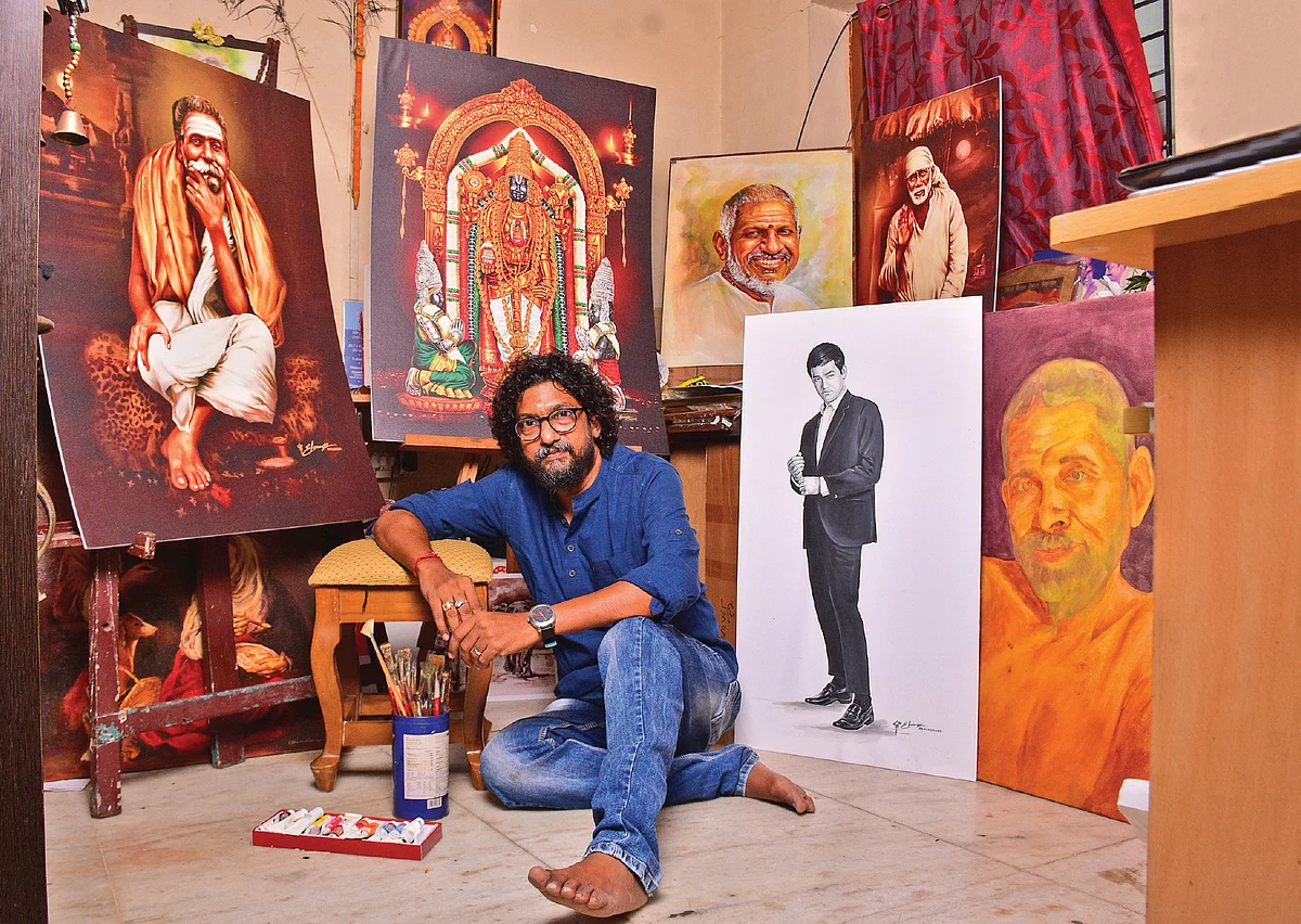 ஓவியம்: இளையராஜாவின் நெகிழ்ச்சி... ரஜினியிடம் இருக்கும் ஓவியம்... விகடனின் அங்கீகாரம்...