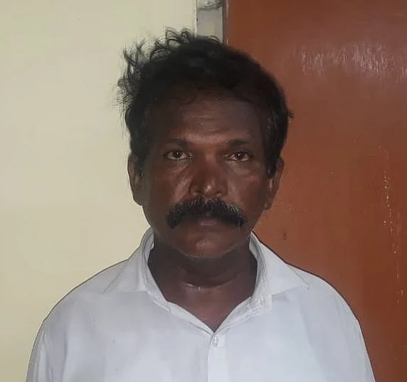 கைதுசெய்யப்பட்ட அருளானந்தசுவாமி.