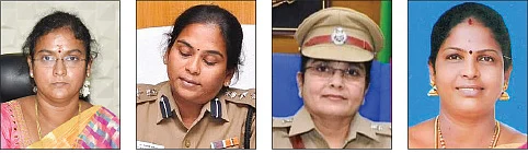கலெக்டர் மகேஸ்வரி, சாமுண்டீஸ்வரி, சண்முகபிரியா, கமிஷனர் மகேஸ்வரி