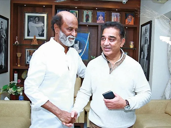 வாய்ஸ் அரசியலுக்கு இழுக்கும் கமல்! - ரஜினியின் மைண்ட் வாய்ஸ் என்ன?
