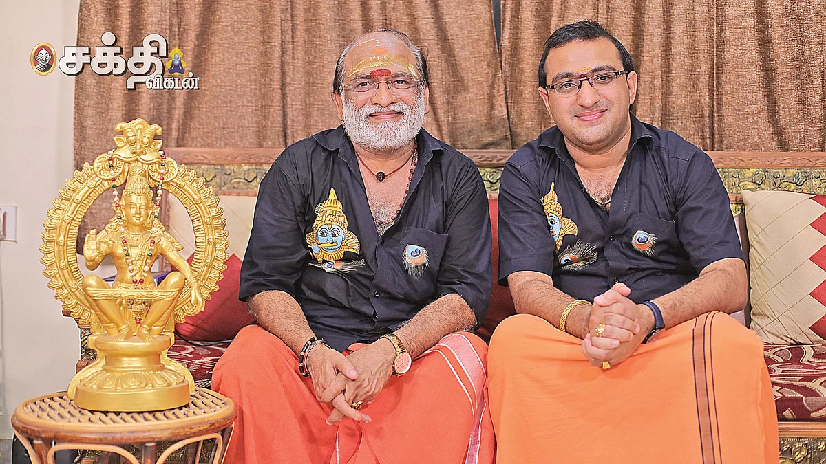 மகனுடன் வீரமணிராஜூ