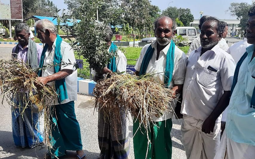 கரூர்: `பாதிப்புகளை இன்னும் கணக்கெடுக்கவே இல்லை!' - ஆட்சியர் அலுவலகத்தில் கூடிய விவசாயிகள்