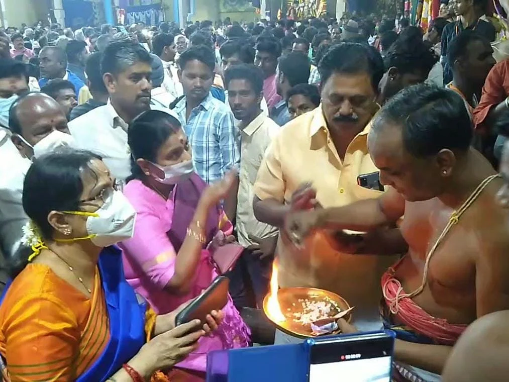 திருநாங்கூரில் 127வது ஆண்டு 11 கருடசேவை உற்சவம்! - துர்கா ஸ்டாலின் சாமி தரிசனம்!