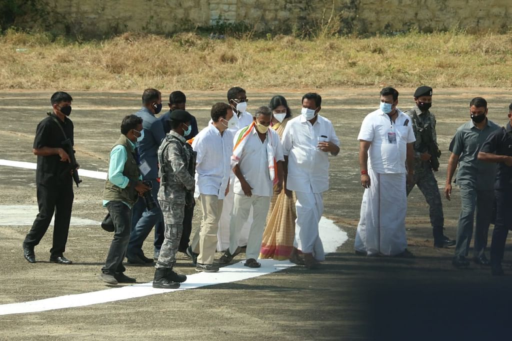 பிரசாரத்துக்காக கன்னியாகுமரி வந்த ராகுல் காந்தி