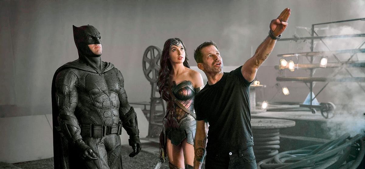 Batman, Wonderwoman with Director Zack Snyder