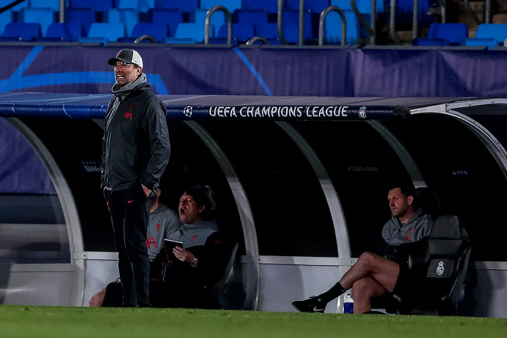 Jurgen Klopp couldn't do much in the first half