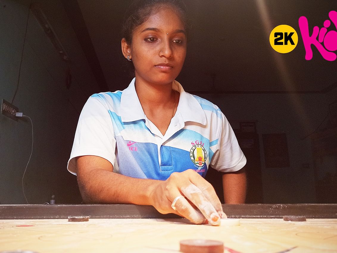 2K kids: மதுரை டு மாலத்தீவு - கேரம் சாம்பியன் அம்ஷவர்த்தினி