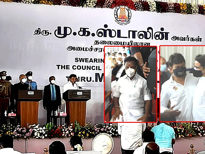 ஓ.பி.எஸ்., பி.கே., இன்னும் பல வி.ஐ.பி.க்கள்..! - மு.க.ஸ்டாலின் பதவியேற்பு விழா புகைப்படத் தொகுப்பு