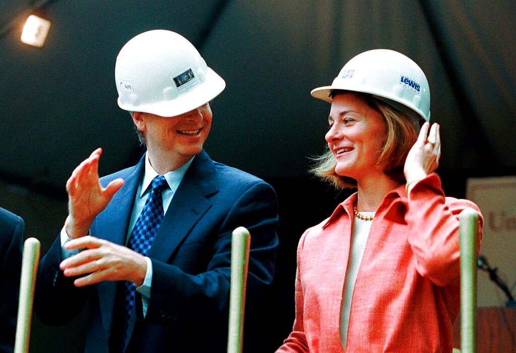 Bill and Melinda Gates in 2001