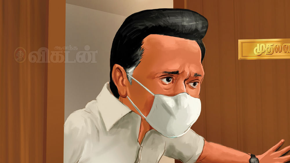 Ananda Vikatan - 12 May 2021 - முதல் நாள் முதல் சவால்..! | cartoon about MK  stalin - Vikatan