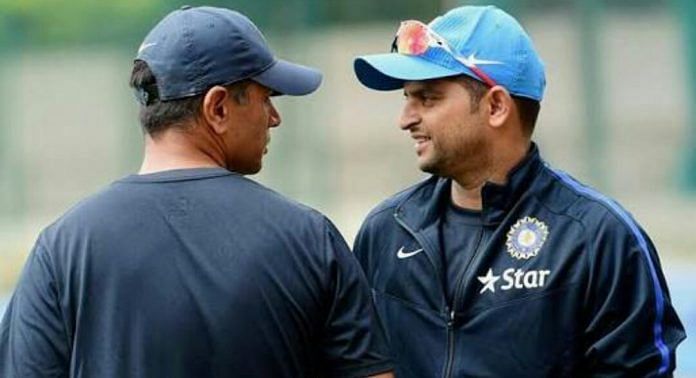 Raina with Dravid
