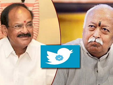 'வெங்கையா நாயுடு, ஆர்.எஸ்.எஸ். தலைவர்களின் ட்விட்டர் 'ப்ளூ டிக்' சர்ச்சை - பின்னணி என்ன?!