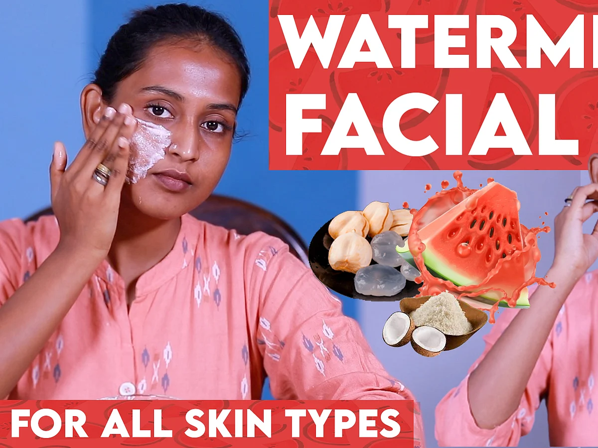 Skin Brightening Fruit Facial at Home | Watermelon Peel Off Mask | Glowing Skin | Say Swag
