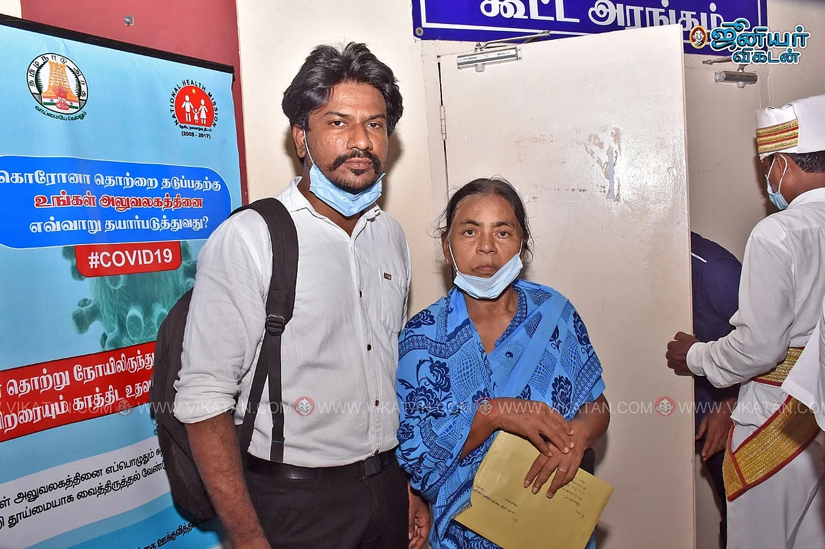 புகார் அளிக்க வந்த வெங்கடேஷ்- ராஜேஸ்வரி