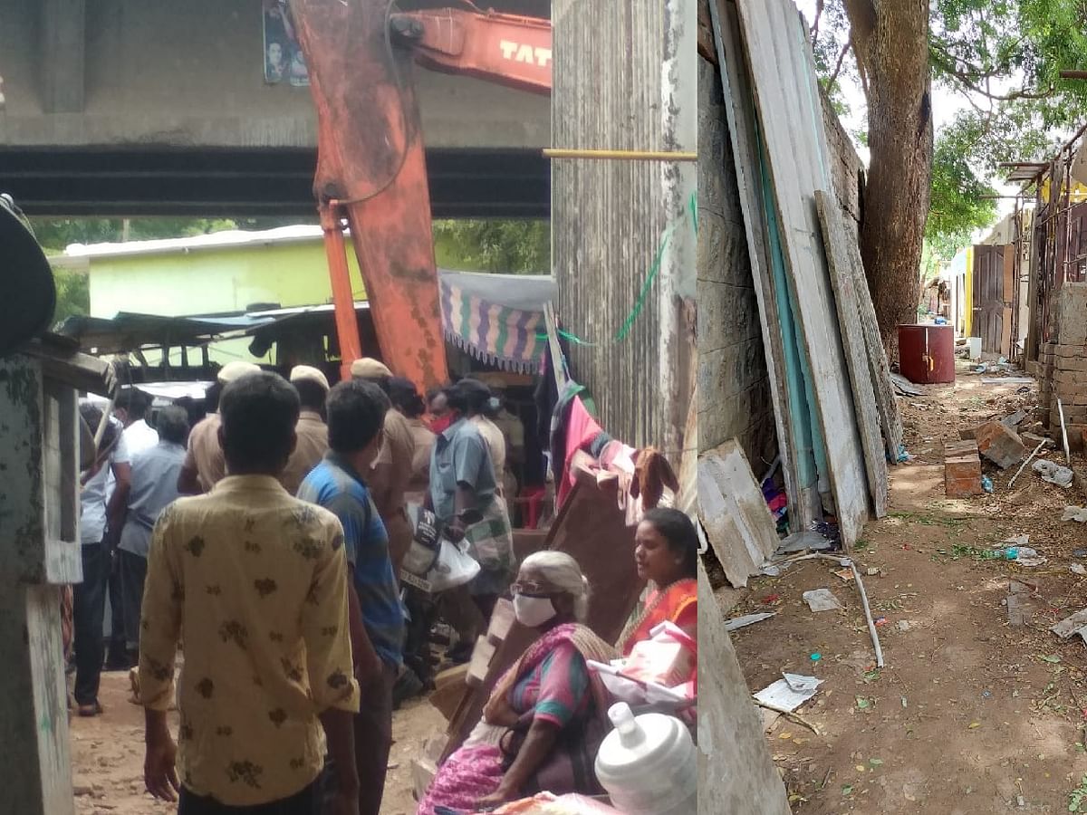சென்னை: `அரும்பாக்கத்தில் குடிசைப் பகுதிகளில் உள்ள  வீடுகளை அரசு அதிகாரிகள் அகற்றினர்'