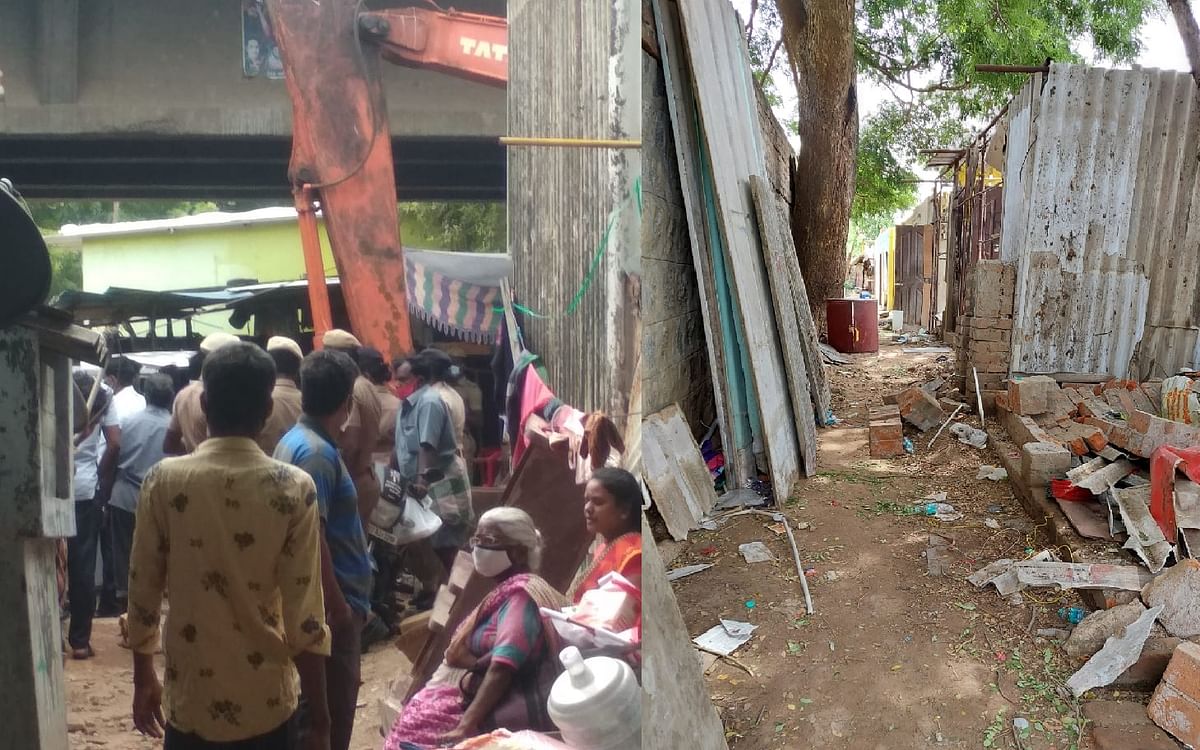 சென்னை: `அரும்பாக்கத்தில் குடிசைப் பகுதிகளில் உள்ள  வீடுகளை அரசு அதிகாரிகள் அகற்றினர்'