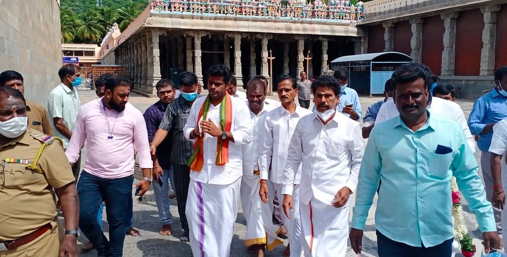 தமிழக பாஜக தலைவர் அண்ணாமலை.