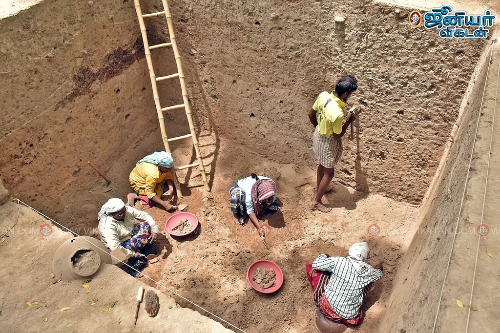 கீழடி அகழாய்வு பணி