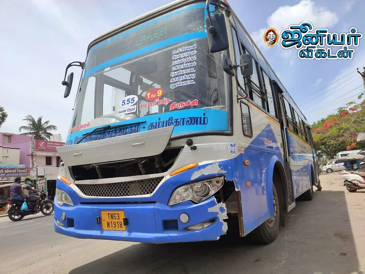 பாம்பன் : போதையில் அரசுப் பேருந்து ஓட்டுநர்; பதறிய பயணிகள்! - தடுக்கப்பட்ட விபத்து