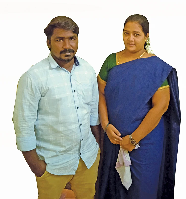 தாஹிர் அகமது, சைனாஸ் தம்பதி.