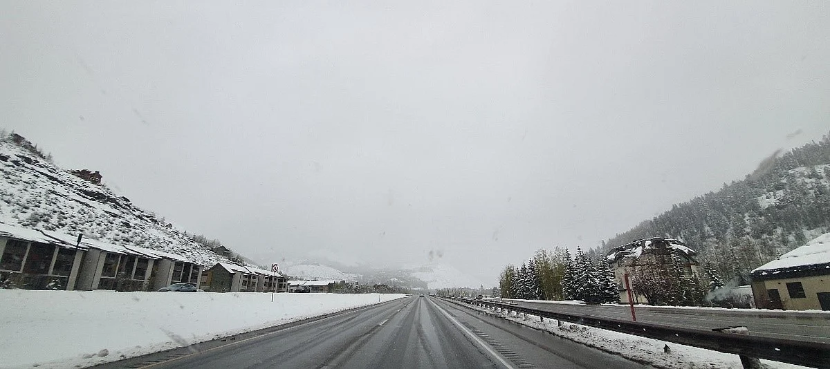 Section of I-70 from car.