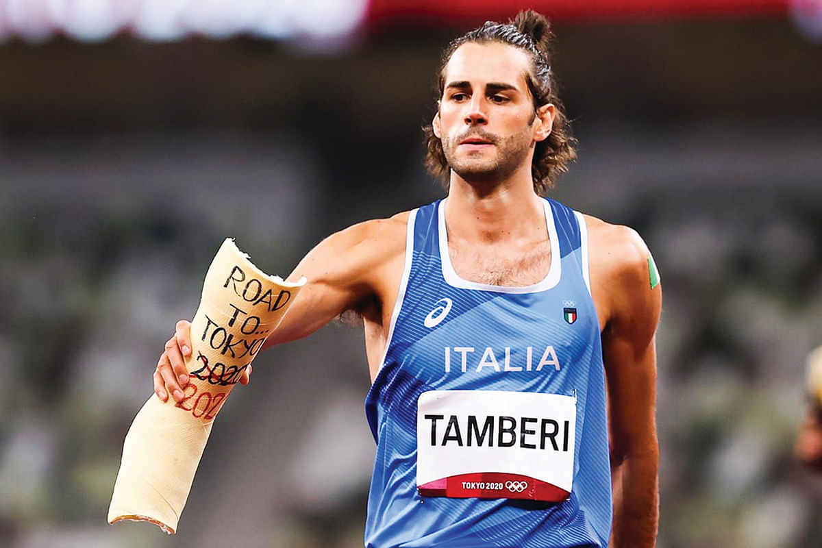Gianmarco tamberi : உயரம் தொடு!
